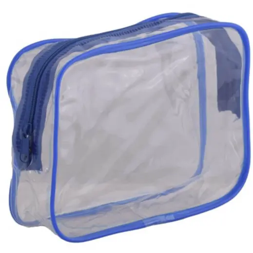 PVC Stationery Cosmetic Case Blue Angle